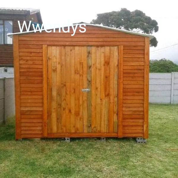 double door garden shed