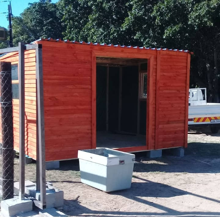 wooden garden cupboard